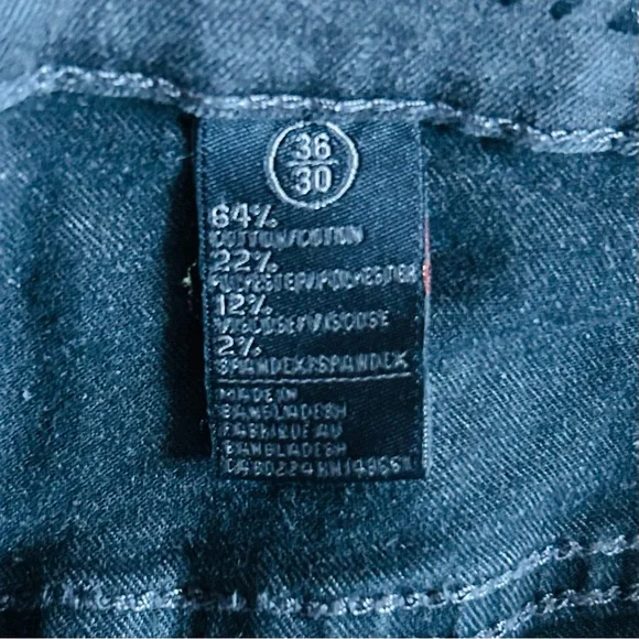 NWT Buffalo David Bitton Men's Grey Sanded Six-X Straight Stretch Jeans 36x30 - Picture 8 of 11